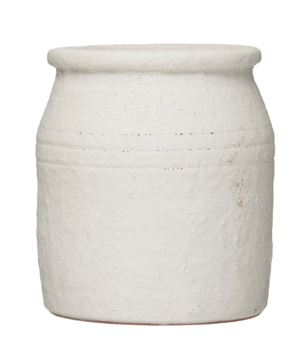 Pinky White Terracotta Vase